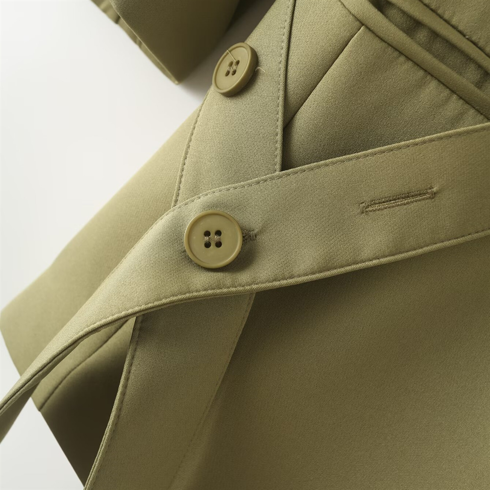 GraceChic Cross-Border Source PB&ZA Women's Clothing 2024 Autumn Winter New Solid Color Commuter Suit Set Casual Wide-Leg Pants_voghion.com