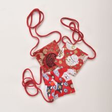 现货春节新年喜庆红包宠物项圈狗狗猫咪配饰围脖配饰可调节