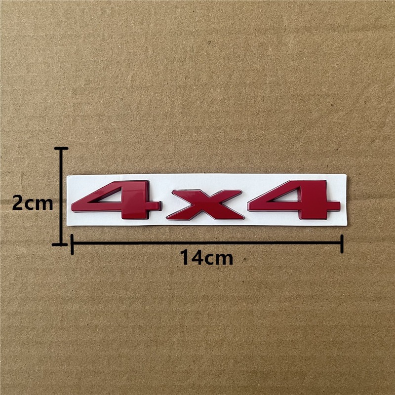 Véhicule tout-terrain à quatre roues motrices permanent, carrosserie métallique 4x4, modification personnalisée, badge arrière de voiture 4x4, décoration_voghion.com