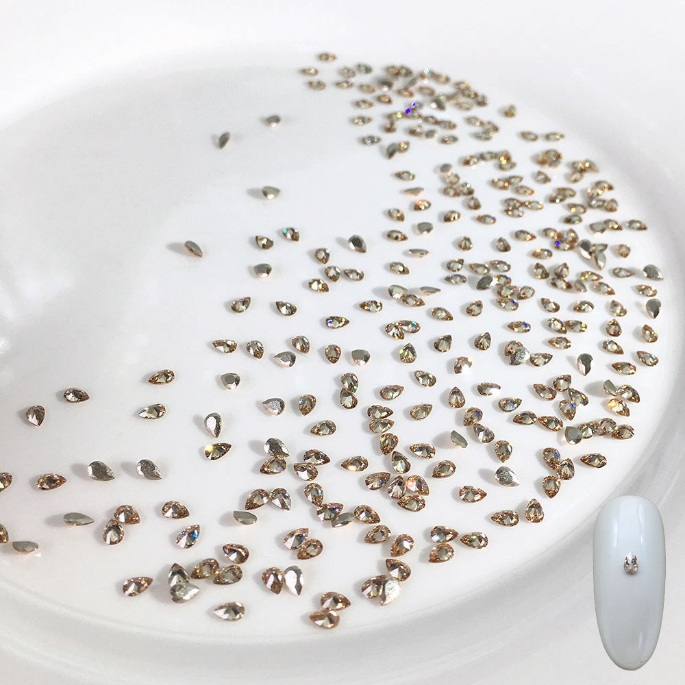 Champagne color-5a chamfered zircon [2*3 water drops]