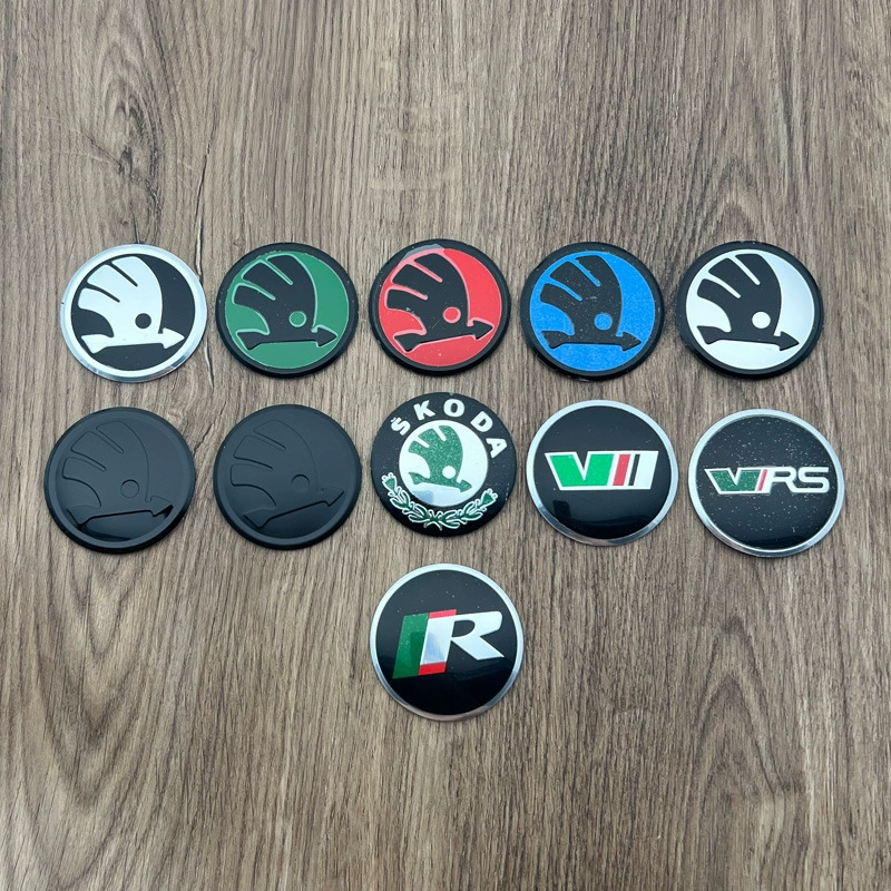 斯柯达轮毂贴明锐晶锐昕锐昊锐昕动改装VRS轮胎中心盖贴标56.5mm