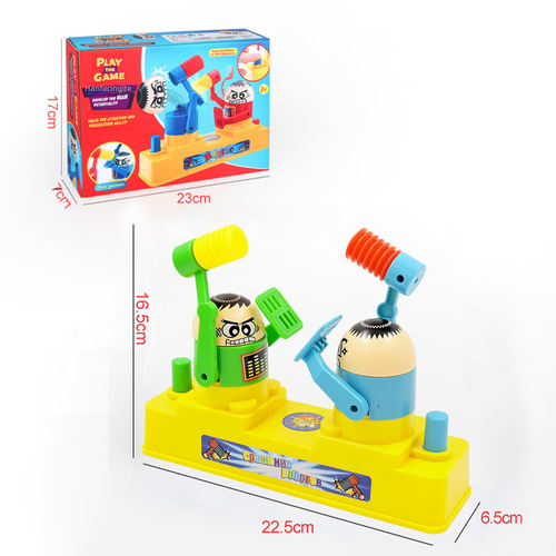 Pair Fighting Toy, Handheld Dual Character Fighting Game Stand, Fun Desk Game