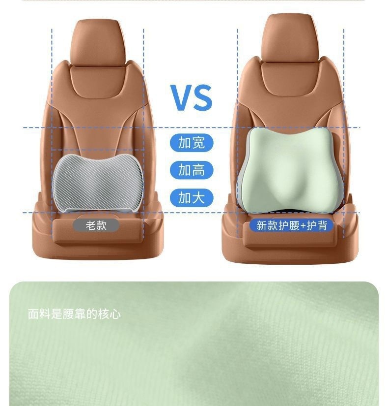 Car Lumbar Support Headrest Office Lumbar Pillow Cushion Pregnancy Back Support Cushion Long-Sitting Essential Chair Lumbar Support Cushion