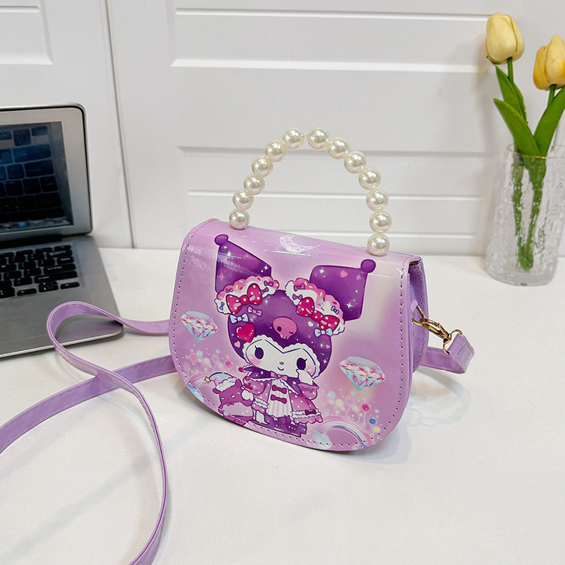 2024 caricatura Kulomi bolso de hombro para niños niñas adorables coreanos en jardín de infantes con bolso de cinturón