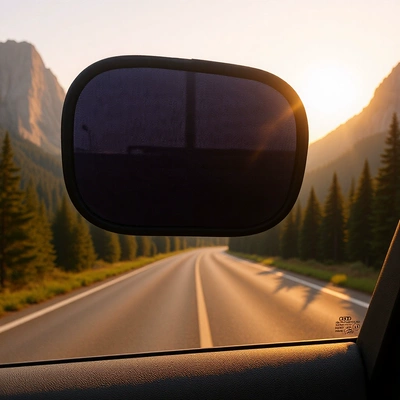 Popular Car Interior Accessory: Small Sunshade, Black Anti-Glare Sticker, Side Window Sunshade, Static Cling Sunshade (Sun shade)