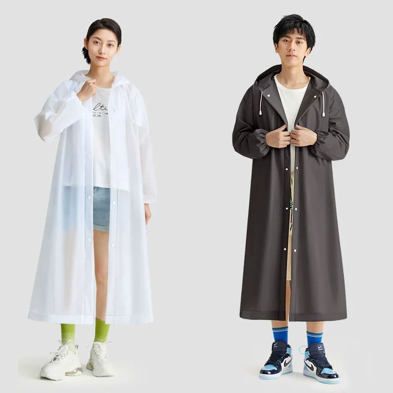 レインコートロング全身防雨大人透明厚みのある子供用アウターウェアメンズ登山ポータブル使い捨てレインポンチョ|undefined