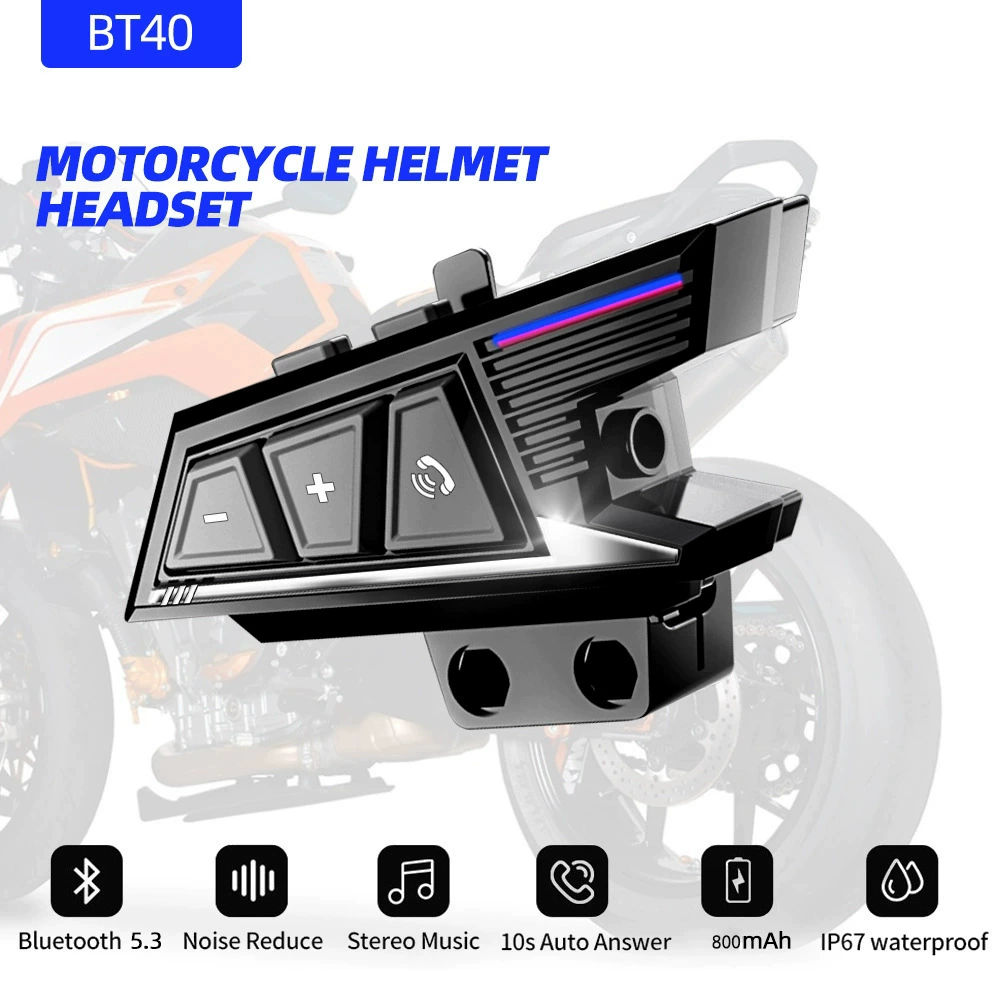 Bluetooth 5.3 схема 800 мАч батарейный шлем bluetooth наушники мотоцикл bluetooth музыкальные наушники