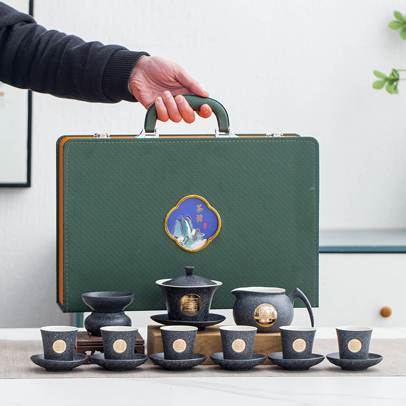 整套功夫茶具套裝家用高檔禮盒裝公司年會節日商務伴手禮禮品套裝
