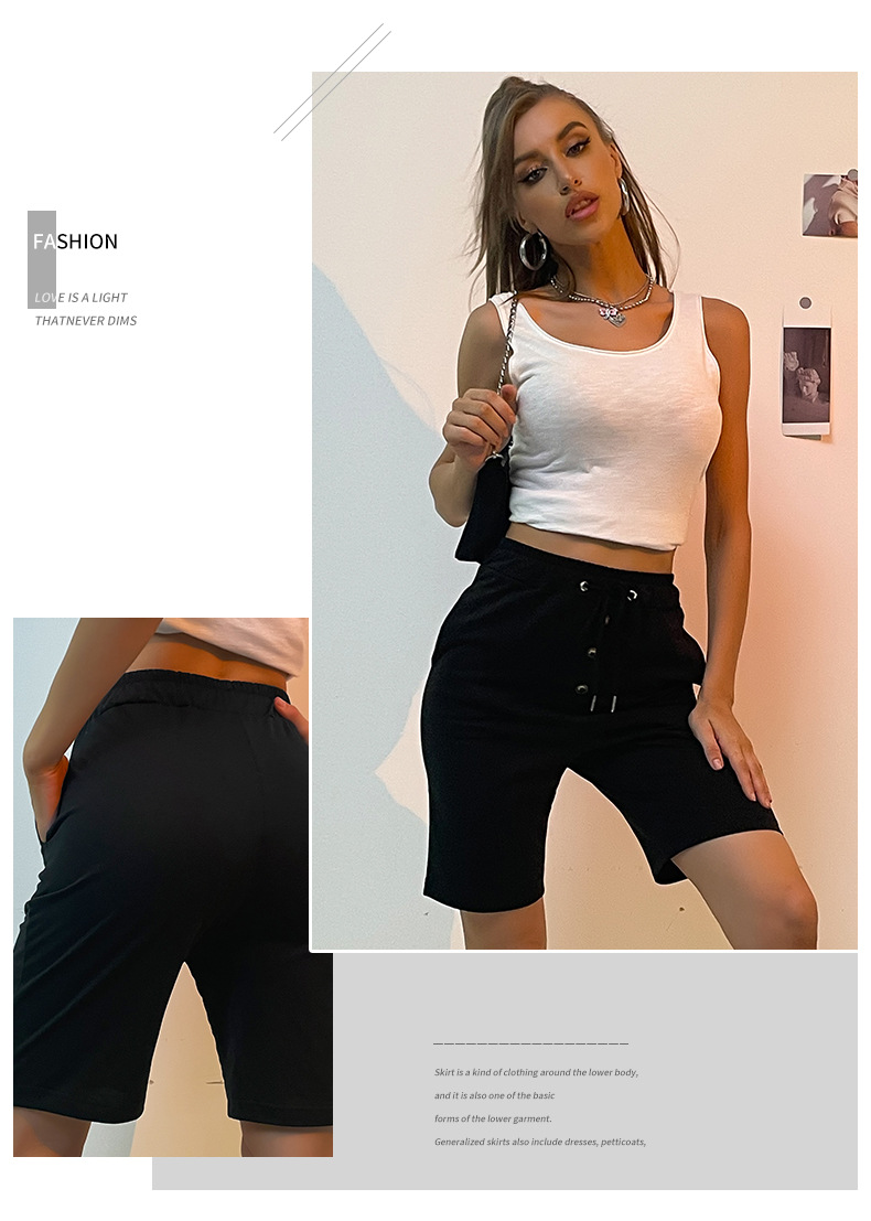 summer new solid color pants nihaostyle clothing wholesale NSYIC69359