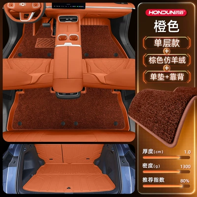 Trunk Mat: 2025 New Trunk Mat Modified - package-model-orange-brown-imitation-cashmere-trunk-single-pad-backrest-other-colors-please-leave-a-message-for-customer-service-no-specifications