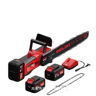 Delixi Electric Chain Saw Brushless Lithium Electric Saw Household Small Handheld Logging Saw Tree Cutting Chain Saw Rechargeable Dlx