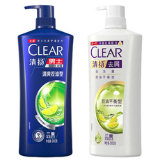 清揚洗髮露900g清爽控油型多效水潤養護型活碳淨爽型清揚洗髮水