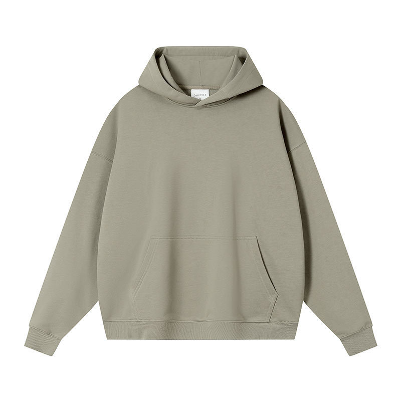Chengdu 380g oversized casual trendy brand pullover hoodie 78059 grayish brown white-gray vest logo Chengdu 380g oversized casual trendy brand pullover hoodie 78059 grayish brown white-gray vest logo