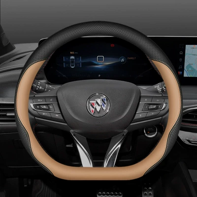 Steering wheel cover: Weilang Pro Excelle E5 - exclusively-for-buick-d-type-camel-hair-brown-set-type-ultra-thin-model-other