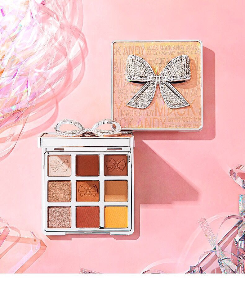 玛可安迪蝴蝶结炫彩九色眼影盘初学者|ms