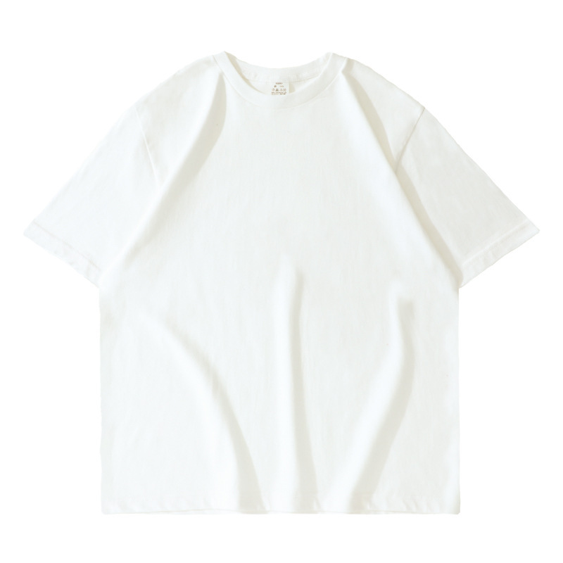 起爆重量ポンド純綿半袖tシャツ女性夏新純色丸襟ゆるい半袖カジュアルtシャツ女性|undefined