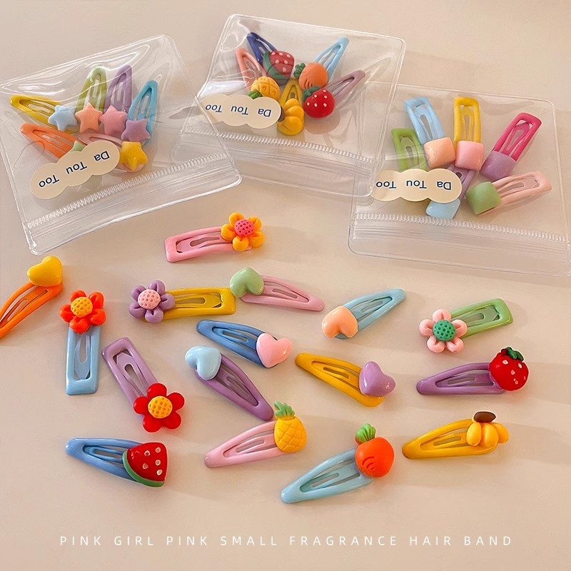 El volumen del cabello del bebé es pequeño, la flor pequeña bb clip horquilla linda mini flequillo femenino clip lateral no daña el cabello horquilla de bebé