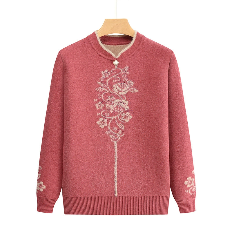 Женская одежда среднего и пожилого возраста осенью и зимой плюшевая утолщение