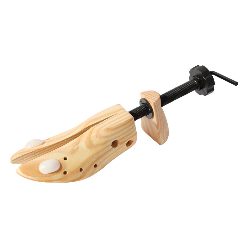 Soporte de zapato de madera de pino Mejorado soporte de zapato de madera maciza soporte de zapato largo formando hombres y mujeres zapato ajustable último