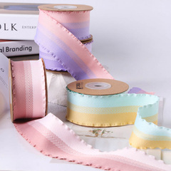 Lily Pad Edge Color Block Herringbone Ribbon DIY Butterfly Knot Hair Accessory Fresh Flowers Gift Packaging Clothing Hat Accessory