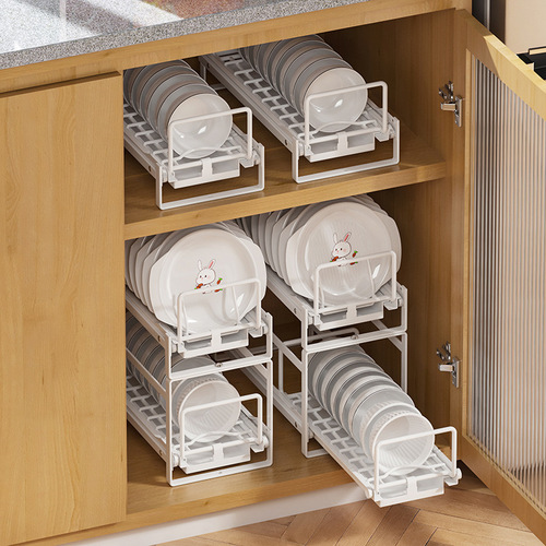 Kitchen storage rack for dishes, drain rack, cupboard, carbon steel household dishwashing sink, dish rack, kitchen storage rack
