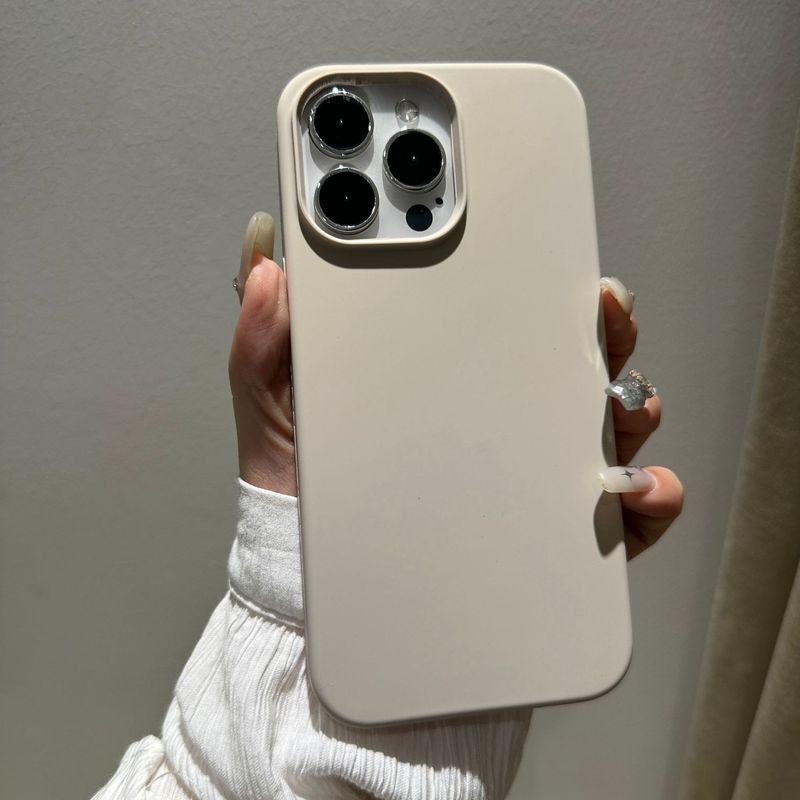 Iphone12液状シリコンシェルリンゴ11proの肌感フロスト12maxロゴ付きベルベット携帯ケース|undefined