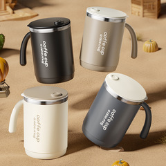 Amazon ステンレス鋼マグ蓋付き二層ホームティーカップオフィスカップル 304 コーヒーカップギフト