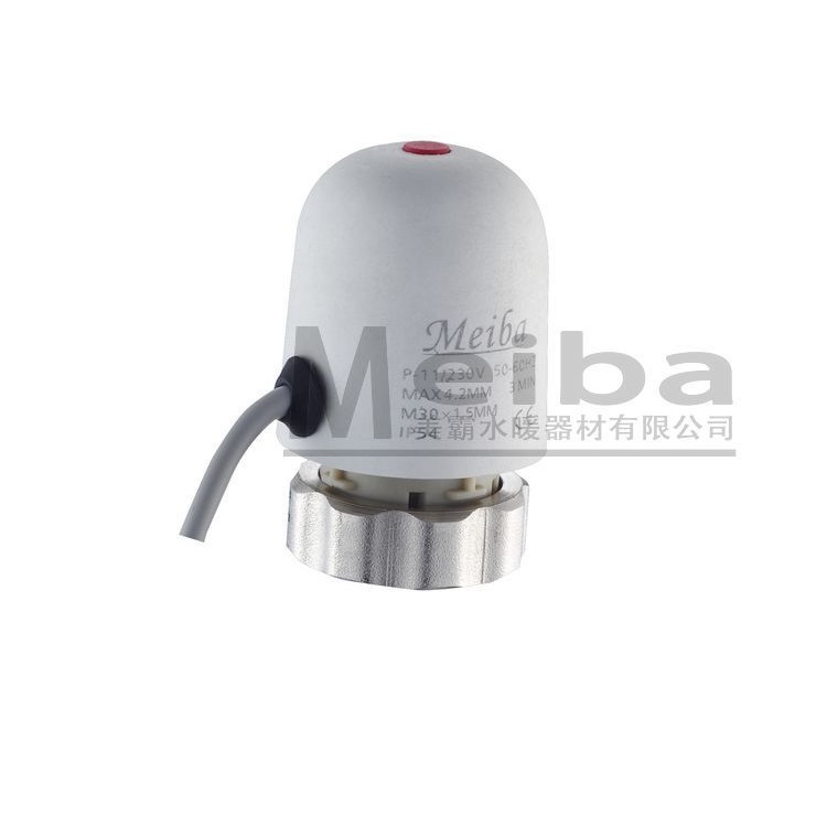 厂家供应美霸地暖电热执行器采暧智能恒温控制执行器分水器批发