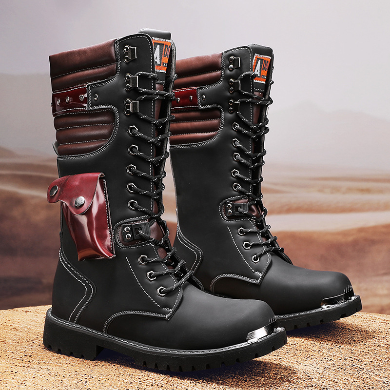 2026 Four Seasons Style National Trend Outdoor Martin High-Top Large Size Court Style Retro Workwear Motorcycle Boots Men's Shoes for Export 2026 Four Seasons Style National Trend Outdoor Martin High-Top Large Size Court Style Retro Workwear Motorcycle Boots Men's Shoes for Export