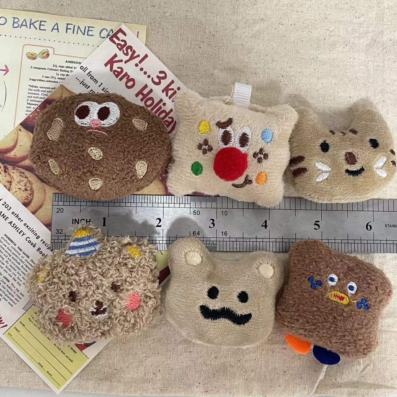 Creative New Cute Cookie Bear Kidsren's Hairpin Headband Accessories Doll Small Toy Plush Cartoon di