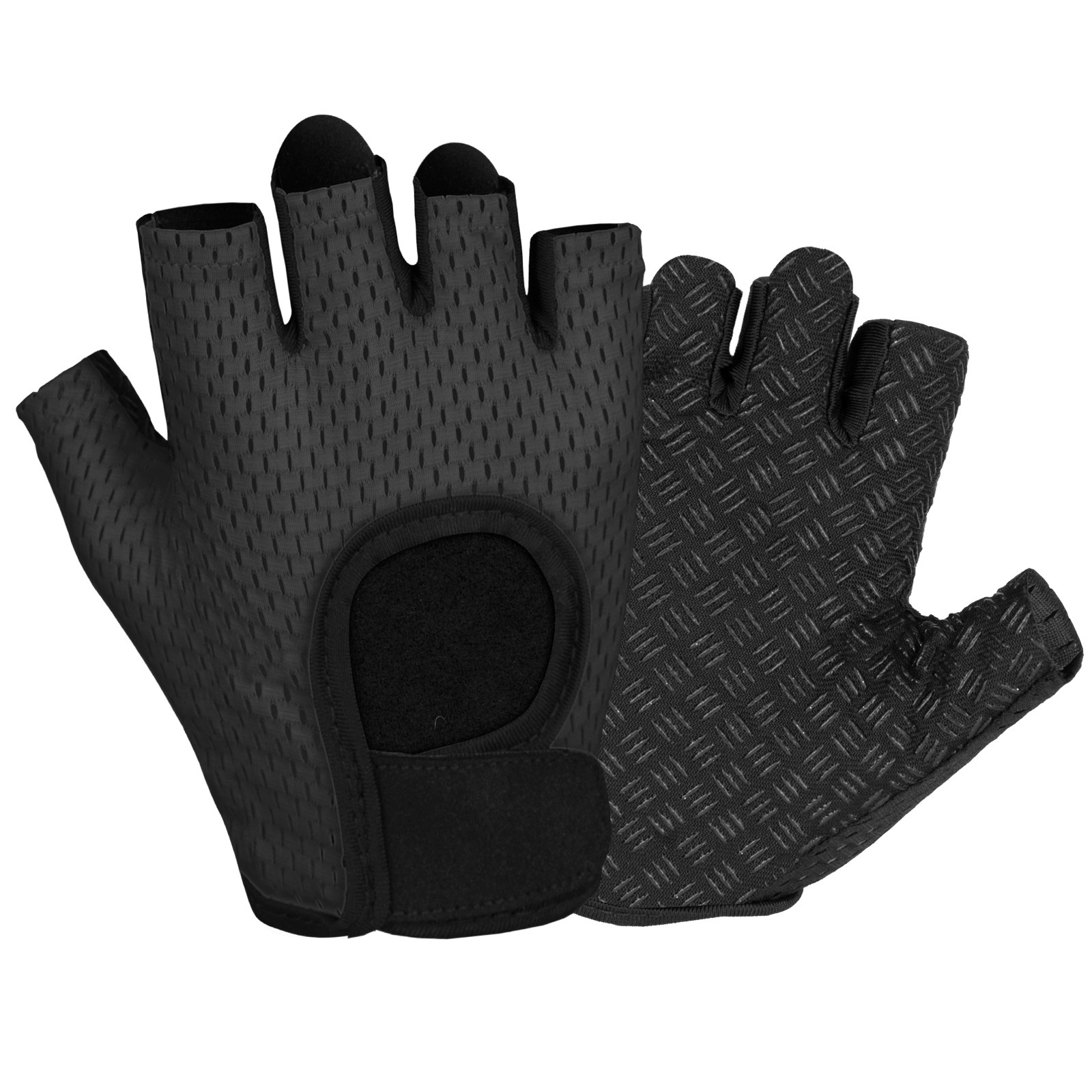 MKAS guantes de fitness protector de muñeca todo en un dispositivo de entrenamiento de fuerza de medio dedo para hombres guantes deportivos de caballo