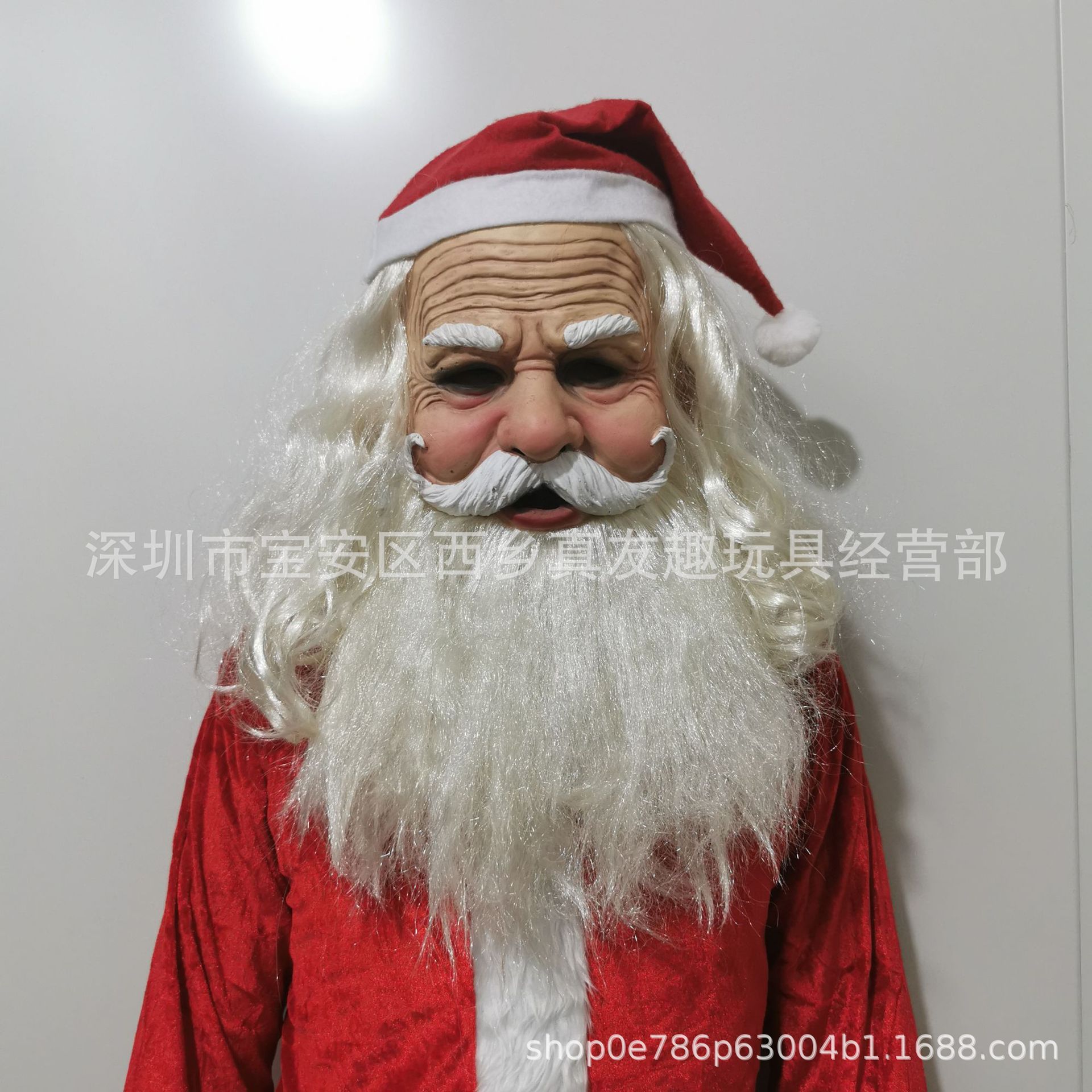 Tapón de anciano transfronterizo Tapón de rostro de anciana Peluca Máscara de anciano Máscara de látex humanoide de Halloween en stock