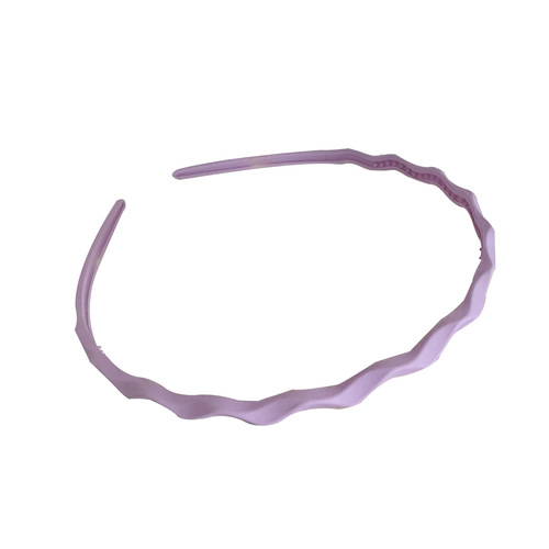 Dopamine sweet girl rainbow color thin hair hoop simple frosted wavy pattern tooth fixed broken hair face wash headband