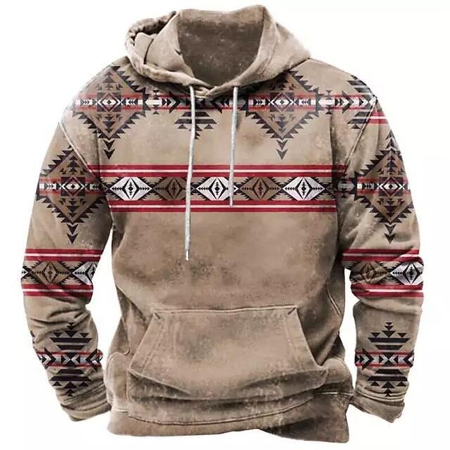2023 new cross-border hot sale 3d sweater Western style printed men's street sports fashion trend hoodie
