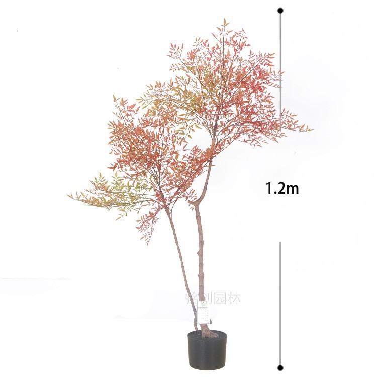 Escenografía de estilo nórdico Simulación de plantas verdes Plantas en macetas Centro comercial Simulación de decoración suave Plantas verdes falsas