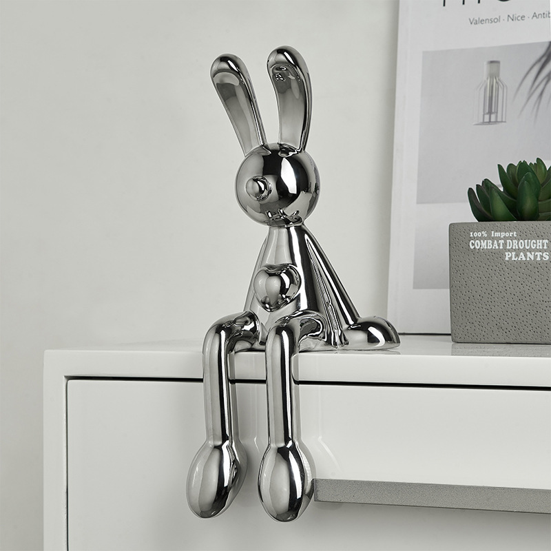 Electroplated Small Rabbit Figurine