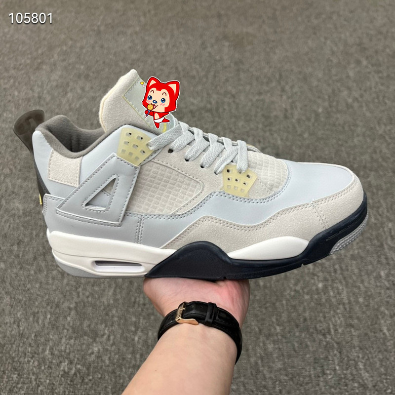 Putian Aj4 Pure Original Two-Layer Leather Black Red White Cement Air Cushion Basketball Shoes Non-Slip Men's and Women's Shoes 36-47 Trendy Putian Aj4 Pure Original Two-Layer Leather Black Red White Cement Air Cushion Basketball Shoes Non-Slip Men's and Women's Shoes 36-47 Trendy