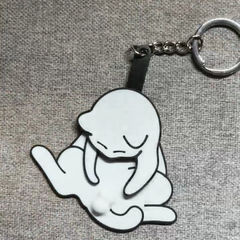 卵猫のキーホルダーアクリルかわいいクリエイティブ個性バッグ飾りプレゼント回転猫アクリル飾り