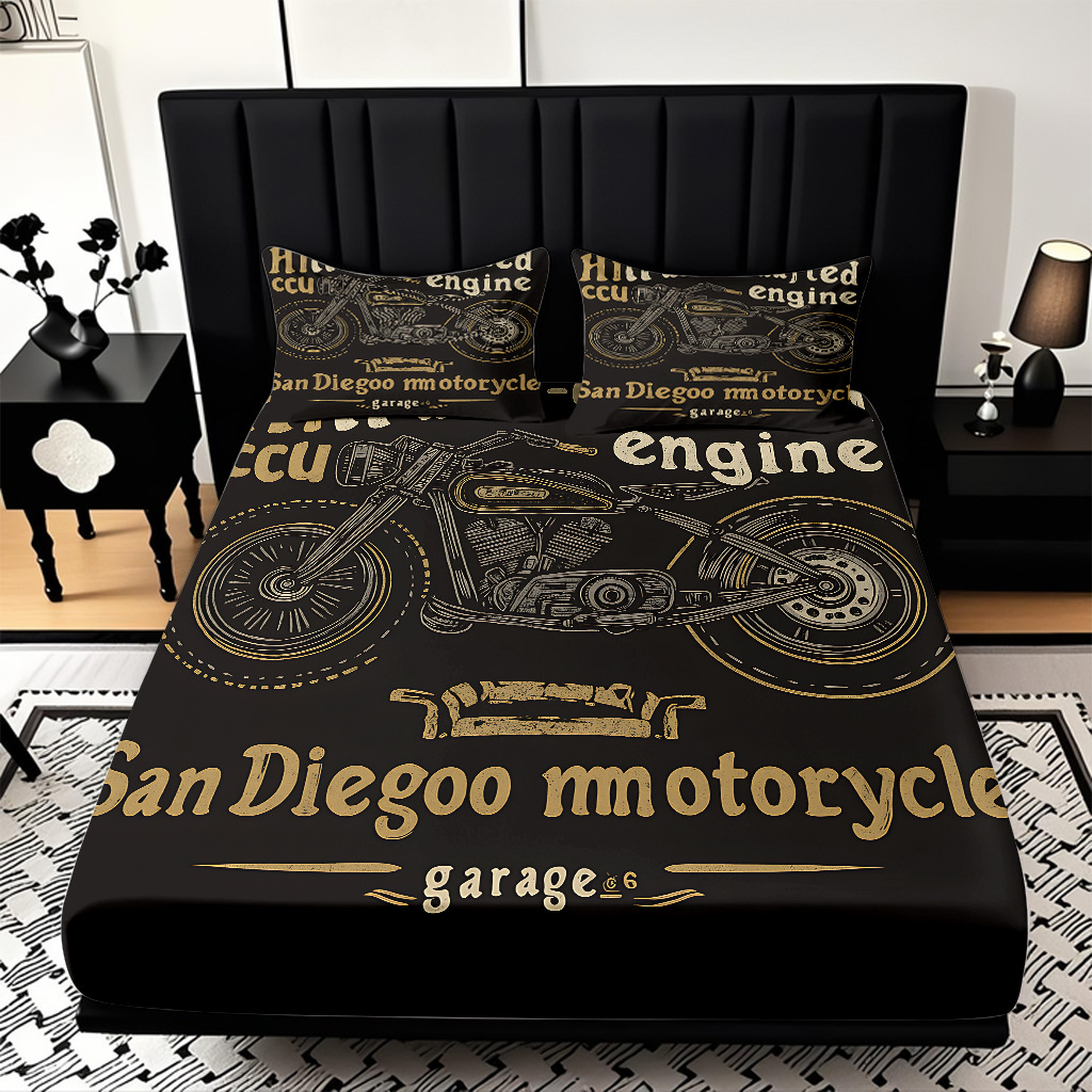 TEMU / JIT serie de motocicleta fría transfronteriza impresión digital de alta definición caja de cama de polirido fábrica directa