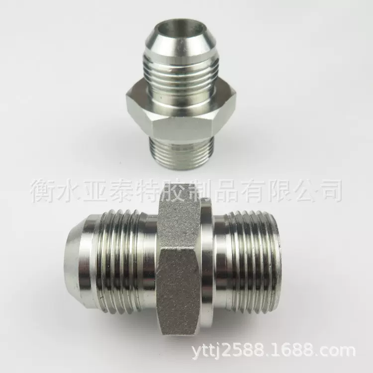 METRIC MALE 碳钢热锻液压适配器过渡接头