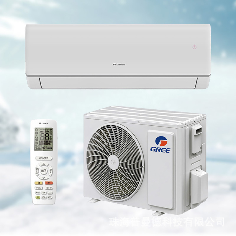 Export Household Gree Air Conditioner 1 Hp Variable Frequency Refrigeration Wall-Mounted Foreign Trade Air Conditioner Wholesale Air Conditioner