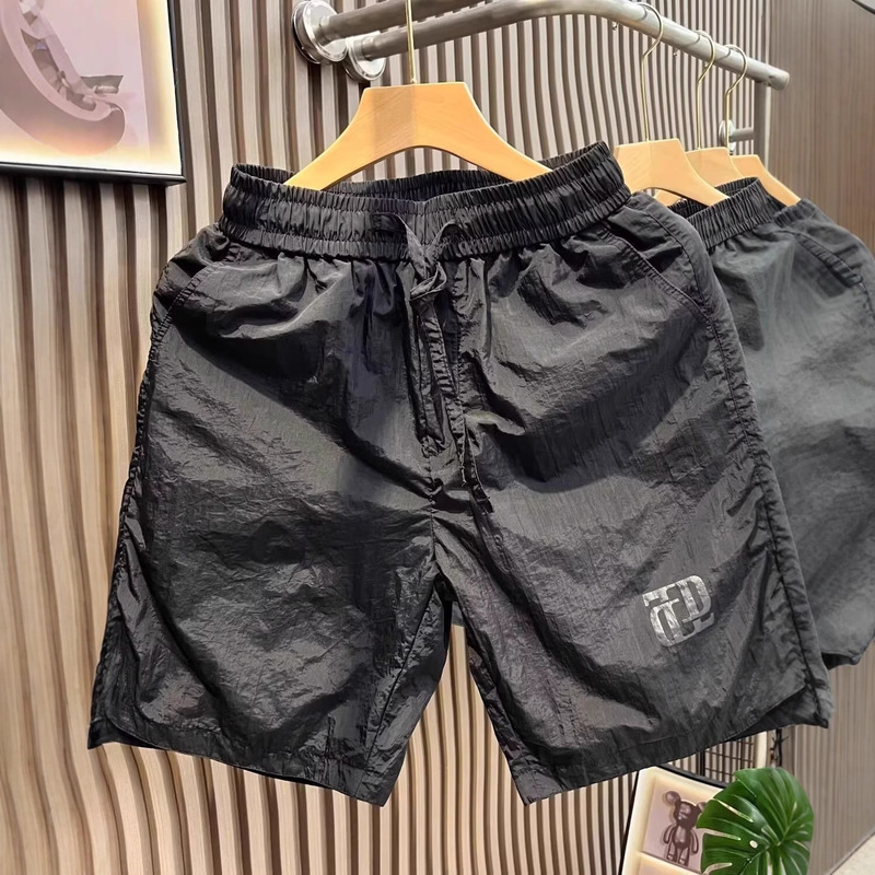 Clearance Sale Cheap Sports Shorts for Men, Ice Silk Quick-Dry Summer Thin Loose Mid-Length Shorts for Middle-Aged Men