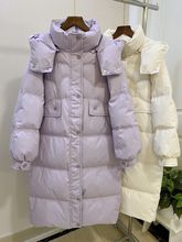 鹅绒羽绒服女中长款冬季年新款过膝加厚东北时尚小个子外套潮