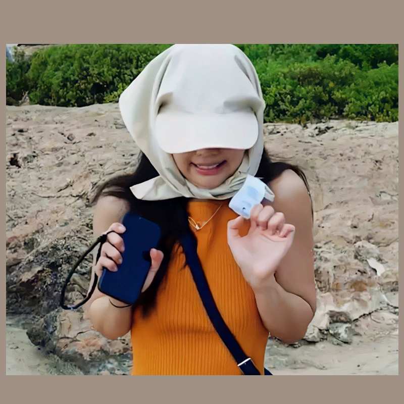 Cute scarf, belt, travel sun hat for camping, cap, sun protection