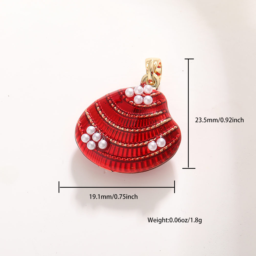 2g Weight Pendant Jewelry Making Type DIY Jewelry Accessories Classification 1 Piece Quantity Copper Material Scallop, Starfish, Conch Pattern All Seasons Season Plating Design Retro, Classic Style Style 1 Piece Copper Scallop Starfish Conch Pendant DIY Jewelry Accessories 27