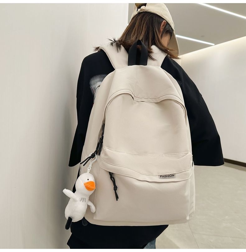 Men's Backpack Simple Large Capacity Travel Backpack Women's Casual Japanese Style Middle School High School College Student School Bag