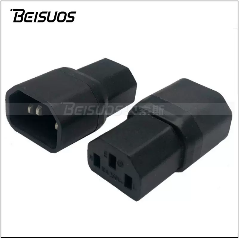 插头转换插座转换C13转C14插头欧规美规品字转换插头电源转换插头