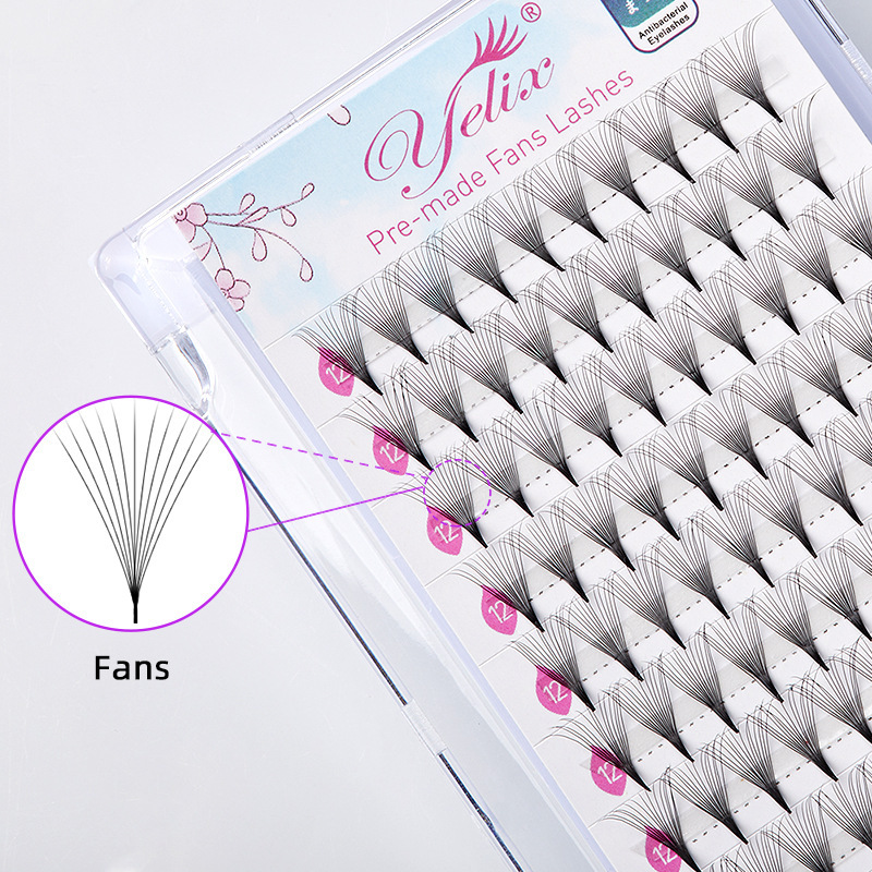 Fábrica de pestañas agudas, pestañas de injerto de un solo racimo, pestañas 0.07 natural 3D, pestañas falsas de gran capacidad al por mayor