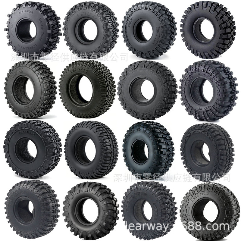 1.9in Rubber Tires Scx10 Remote Control Car 1/10 Component Size 106 108 114 120 122 123mm 1.9in Rubber Tires Scx10 Remote Control Car 1/10 Component Size 106 108 114 120 122 123mm