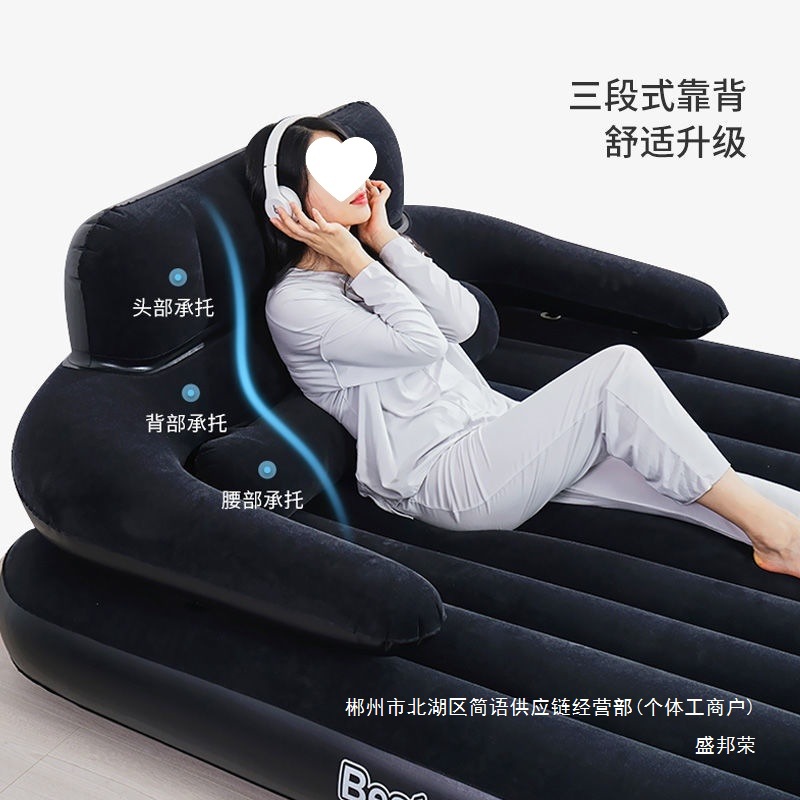 Fábrica directa grosor plegable superior al aire libre cama inflable doble para aumentar el colchón inflable individual conveniente